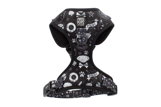 Bad To The Bone-io • Original Adjustable Monochromatic Dog Harness