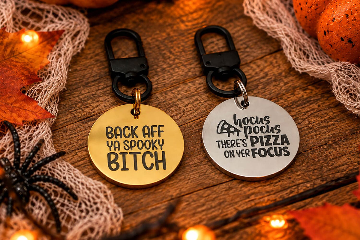 Halloweenie • Stainless Steel Pet Tags
