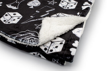Bad To The Bone-io • Sherpa Blanket