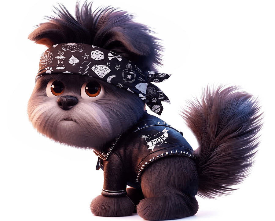 Happy dog illustration