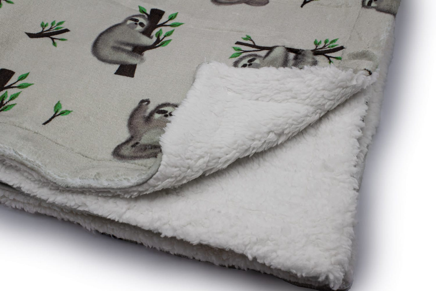 Eat. Sleep. Sloth. Repeat. • Sherpa Blanket