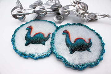 Loch Mess Monster • Geode Coasters