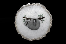 Eat. Sleep. Sloth. Repeat. • Geode Coasters