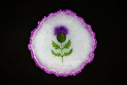 Thistle Do Nicely • Geode Coasters