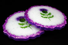 Thistle Do Nicely • Geode Coasters
